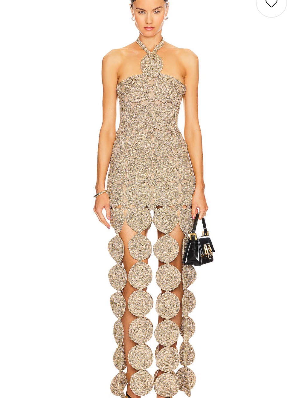 NWT! Simon Miller Star Gold Crochet Maxi Dress